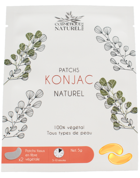 Patchs contours des yeux au Konjac - Curcuma