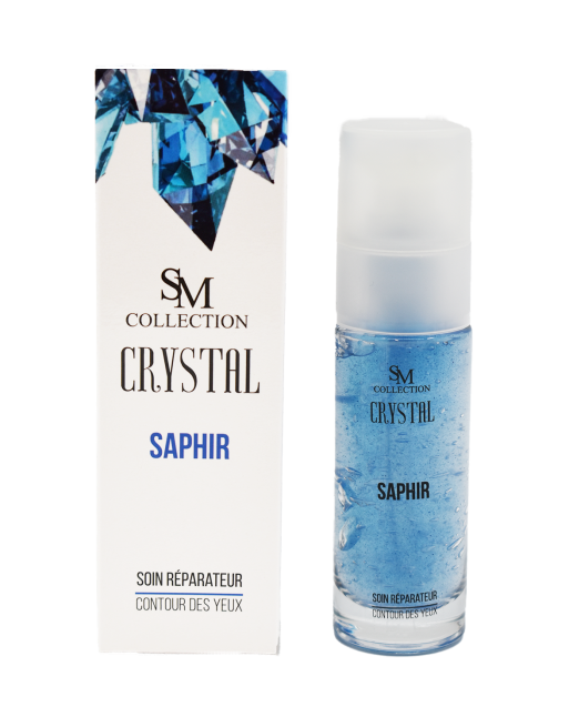 Crème pour le contour des yeux à la poudre de saphir 30ml 100% naturelle