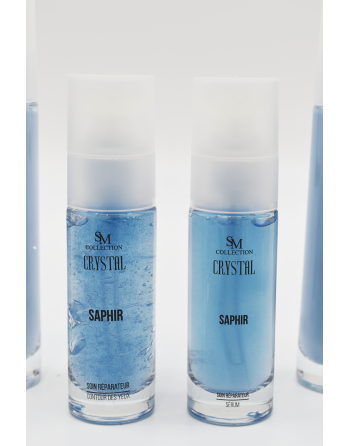 Crème pour le contour des yeux à la poudre de saphir 30ml 100% naturelle