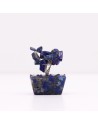 Mini Arbres de Gemmes sur Base d'Orgonite - Sodalite (15 pierres)