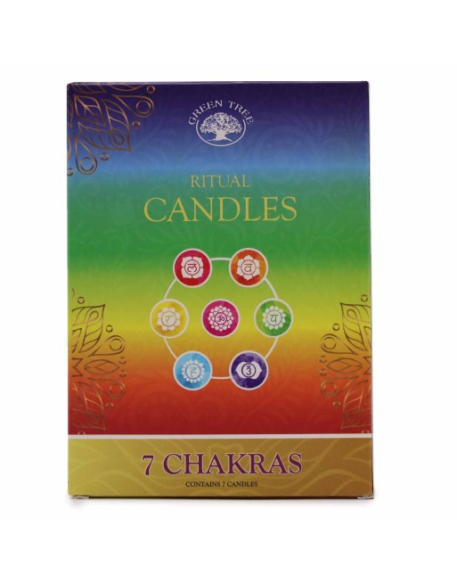 Coffret de 7 Bougies Ensorcellées - 7 Chakras