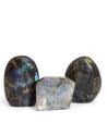 Pierres tombales en labradorite de Madagascar (environ 80-168 g, 40-60 mm)