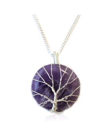 Collier Arbre de Vie - Améthyste