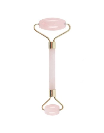 Double Rouleau Pierres Précieuses pour Visage- Quartz rose