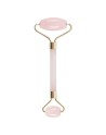 Double Rouleau Pierres Précieuses pour Visage- Quartz rose