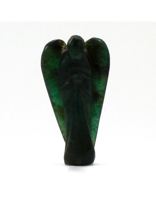 Ange en Pierre Précieuse Sculpté à la Main - Aventurine Verte