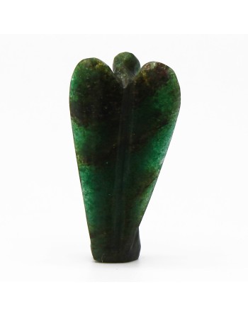 Ange en Pierre Précieuse Sculpté à la Main - Aventurine Verte