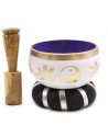 Ensemble de Bols Chantants Yin & Yang - Blanc/Violet 10.7cm