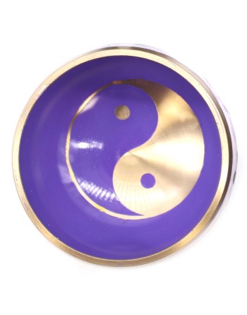 Ensemble de Bols Chantants Yin & Yang - Blanc/Violet 10.7cm