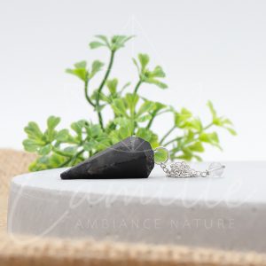 Pendule hexagonal tourmaline noire A