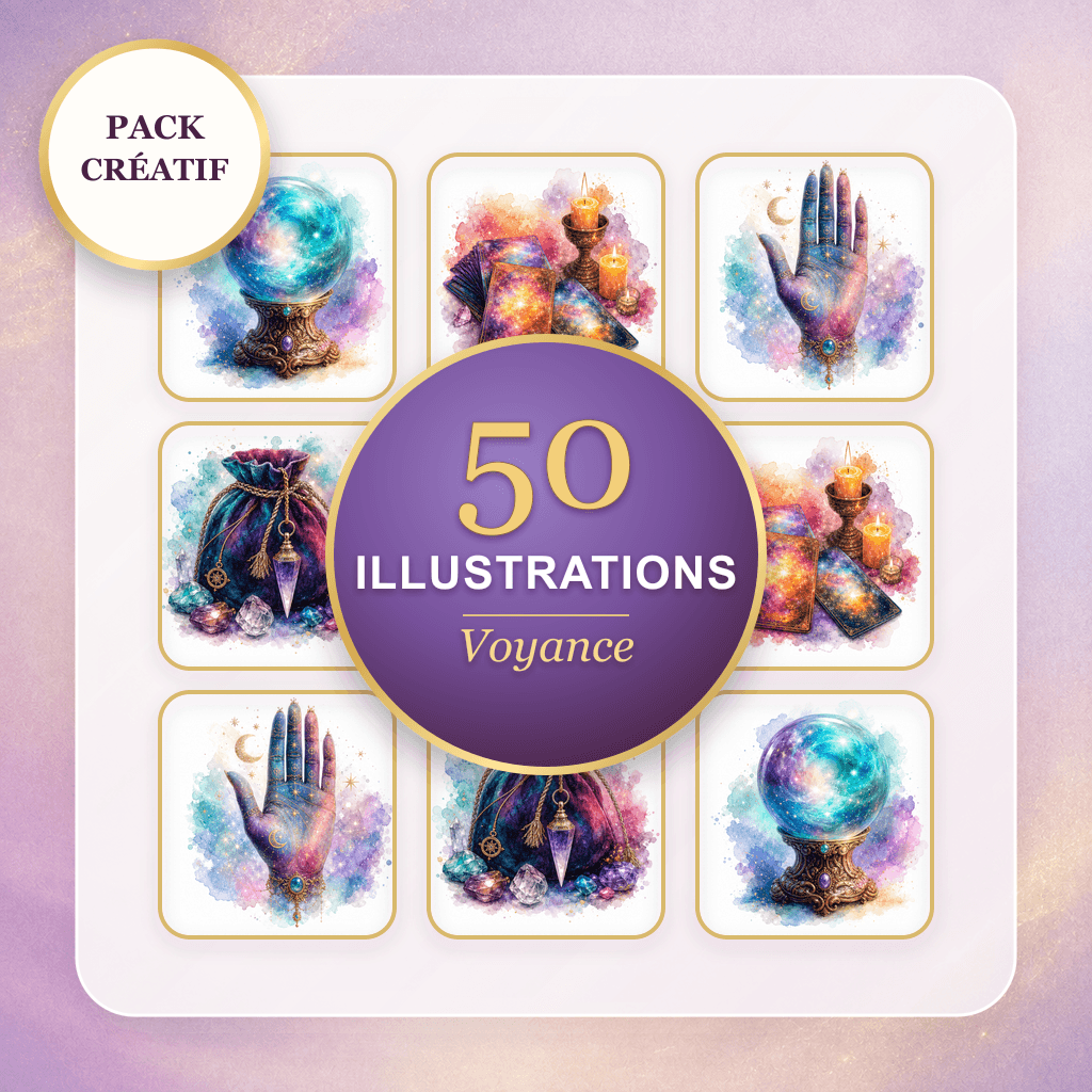 Aperçu de 50 Illustrations Voyance