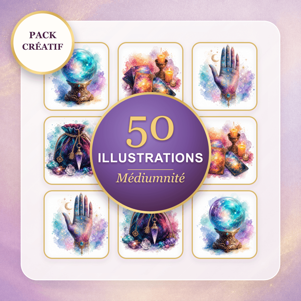 Aperçu de 50 Illustrations Médiumnité