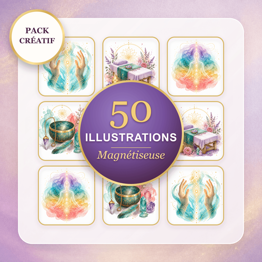 Aperçu de 50 Illustrations Magnétiseuse