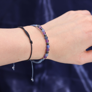 Précommande – Bougie du Zodiaque avec Bracelet en Gemmes - Sagittaire
