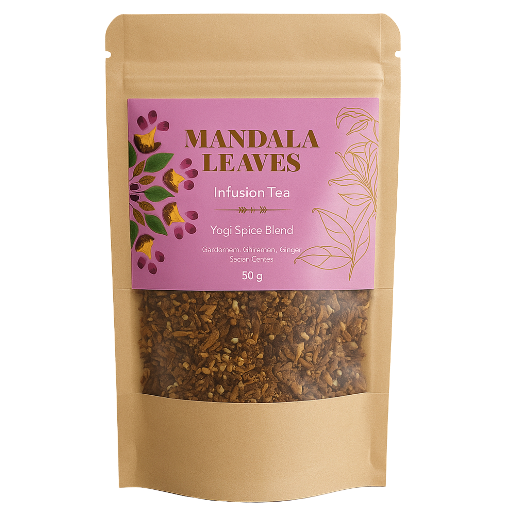 Précommande – Thé Mandala Leaves – Mélange Épices du Yogi – 50 g – Image 3
