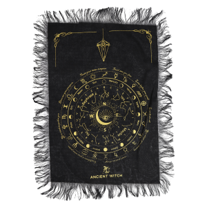 Précommande – Tissu de divination pour pendule - Œil omniscient - Noir & Or