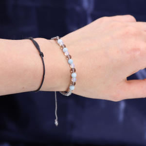 Précommande – Bougie du Zodiaque avec Bracelet en Gemmes - Cancer